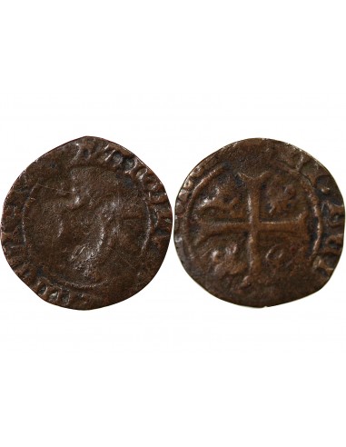 CHARLES VIII - LIARD AU DAUPHIN, 2e TYPE - 1488-1498