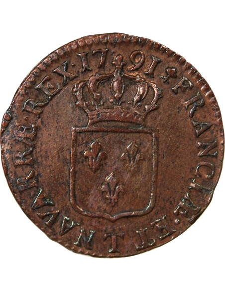 LOUIS XVI - SOL A L'ECU - 1791, T NANTES, R