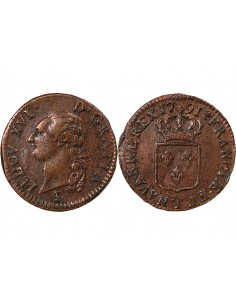 LOUIS XVI - SOL A L'ECU - 1791, T NANTES, R 2
