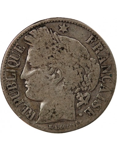 CERES ﻿- 1 FRANC ARGENT - 1881, A PARIS