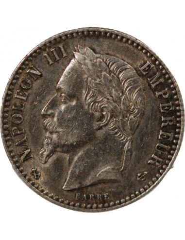 NAPOLEON III - 50 CENTIMES ARGENT 1865 K BORDEAUX