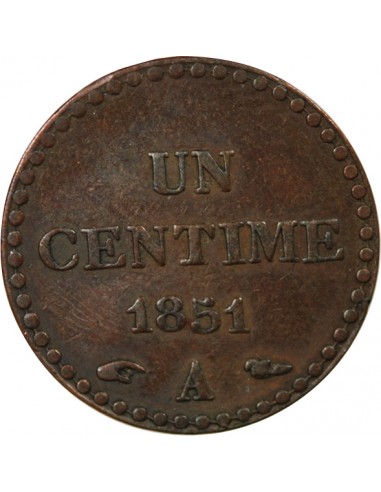 IIe REPUBLIQUE - CENTIME DUPRÉ - 1851, A PARIS