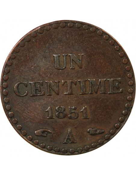 IIe REPUBLIQUE - CENTIME DUPRÉ - 1851, A PARIS
