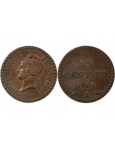 IIe REPUBLIQUE - CENTIME DUPRÉ - 1851, A PARIS 2