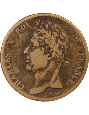 Guyane Française Charles X 5 Centimes Bronze 1825 A Paris