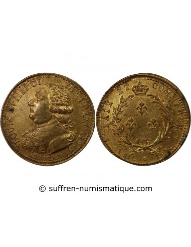 Louis XVIII 1 jeton Laiton 1814