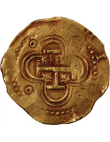 ESPAGNE, PHILIPPE II - 2 ESCUDOS OR 1566 / 1598 S SEVILLE