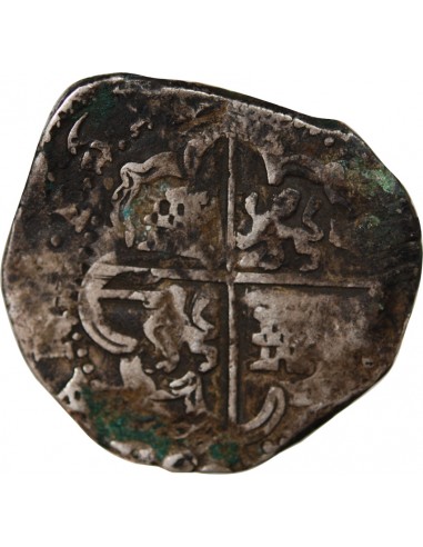 MEXIQUE, PHILIPPE II, III, IV - COB 8 REALES ARGENT 1556-1665