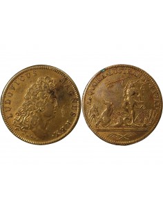 GALERES ROYALES, LOUIS XIV - JETON LAITON - COMPATIBILITE DE LA MARINE, n.d. 2
