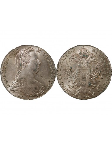 AUTRICHE, MARIE THERESE - THALER ARGENT - 1780 (Refrappe Post 1960, Vienne)