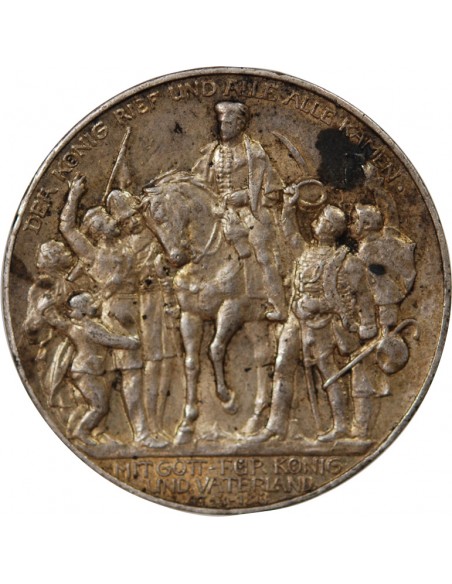 ALLEMAGNE, PRUSSE, GUILLAUME II - 3 MARK ARGENT - 1913, BERLIN