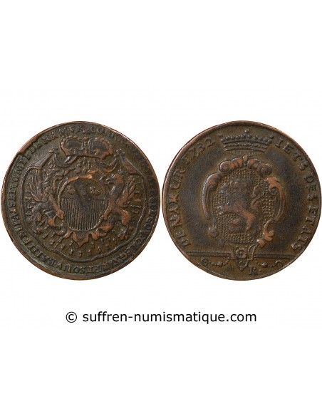 JETS DES ETATS DE NAMUR, CONRAD-ALBERT D'URSEL – JETON CUIVRE - 1732