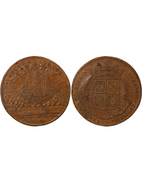 1 jeton Cuivre 1694