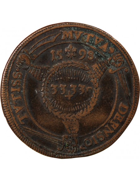 Philippe II 1 jeton Cuivre 1598