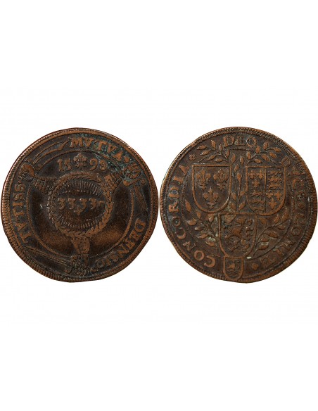 Philippe II 1 jeton Cuivre 1598