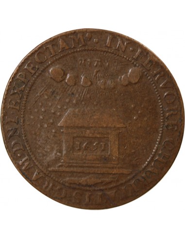 Louis IV de Gonzague Nevers 1 jeton Cuivre 1651