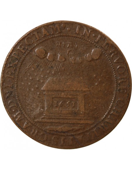 Louis IV de Gonzague Nevers 1 jeton Cuivre 1651