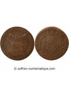Louis IV de Gonzague Nevers 1 jeton Cuivre 1651