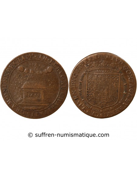 Louis IV de Gonzague Nevers 1 jeton Cuivre 1651