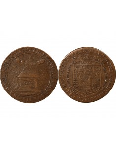 Louis IV de Gonzague Nevers Jeton Cuivre 1651 2
