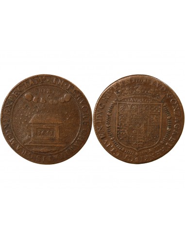 Louis IV de Gonzague Nevers 1 jeton Cuivre 1651