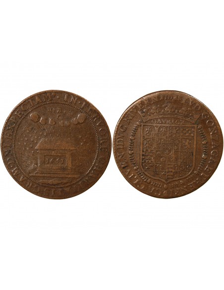 Louis IV de Gonzague Nevers 1 jeton Cuivre 1651