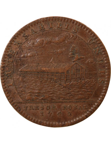 Louis XV 1 jeton Cuivre 1742