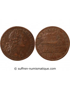 Louis XV 1 jeton Cuivre 1742