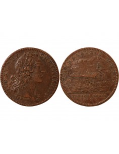 Louis XV 1 jeton Cuivre 1742 2
