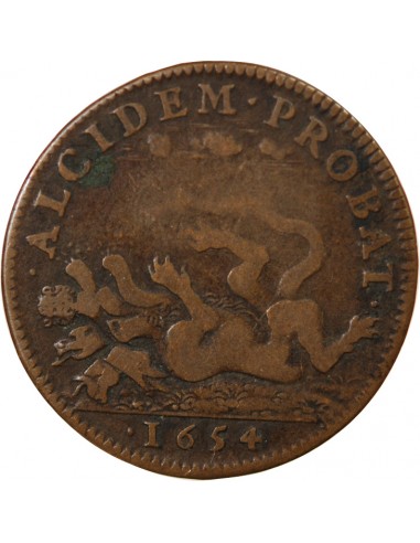 Louis XIV 1 jeton Cuivre 1654