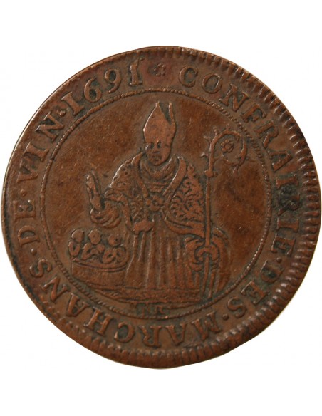 1 jeton Cuivre 1691