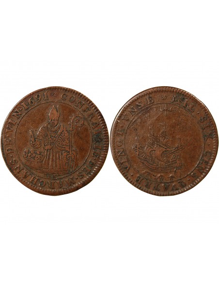 1 jeton Cuivre 1691