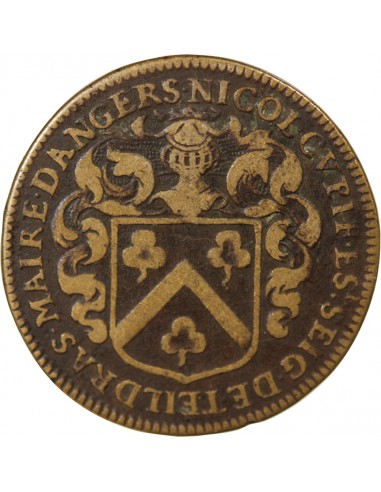 MAIRE D’ANGERS, NICOLAS CUPIF DE TEILDRAS – JETON LAITON - 1671