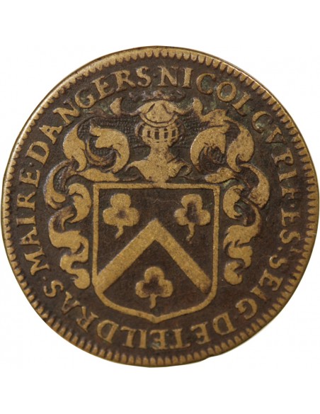 MAIRE D’ANGERS, NICOLAS CUPIF DE TEILDRAS – JETON LAITON - 1671