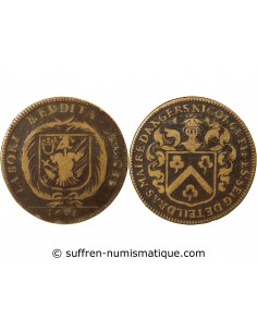 MAIRE D’ANGERS, NICOLAS CUPIF DE TEILDRAS – JETON LAITON - 1671