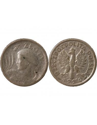 POLOGNE - ZLOTY ARGENT - 1924, PARIS