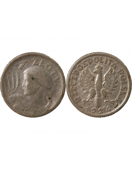 POLOGNE - ZLOTY ARGENT - 1924, PARIS