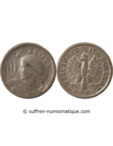 POLOGNE - ZLOTY ARGENT - 1924, PARIS