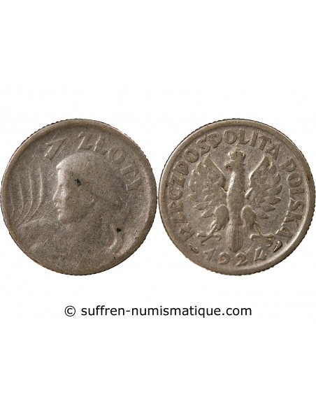 POLOGNE - ZLOTY ARGENT - 1924, PARIS