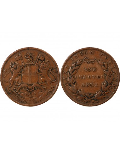 COMPAGNIE DES INDES BRITANNIQUES - 1/4 ANNA - 1835, MADRAS