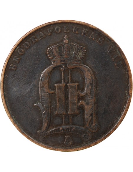 SUEDE, OSCAR II - 5 ÖRE - 1890