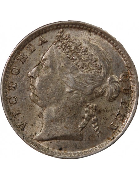 ETABLISSEMENTS DES DETROITS, VICTORIA - 10 CENTS - 1897 LONDRES