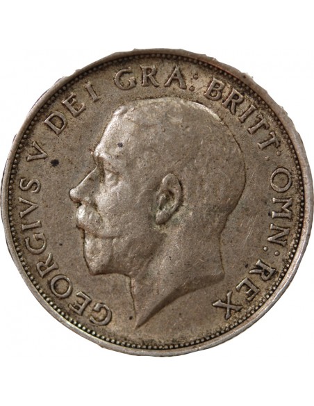 ROYAUME-UNI, GEORGE V - SHILLING ARGENT - 1ere EFFIGIE, 1918