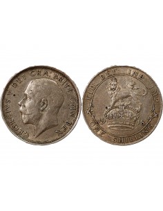 ROYAUME-UNI, GEORGE V - SHILLING ARGENT - 1ere EFFIGIE, 1918 2