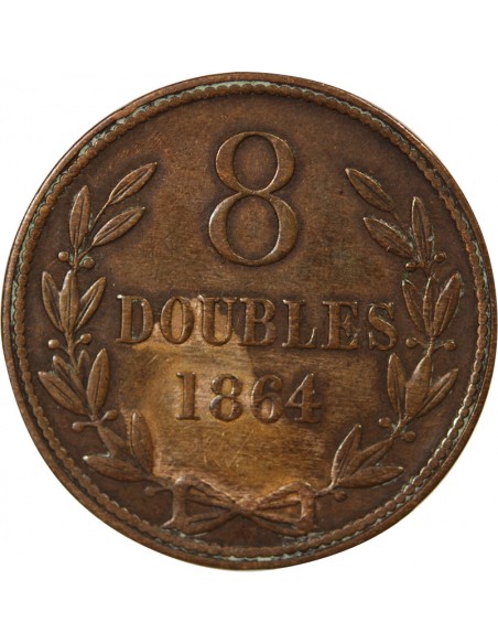 GUERNESEY - 8 DOUBLES - 1864