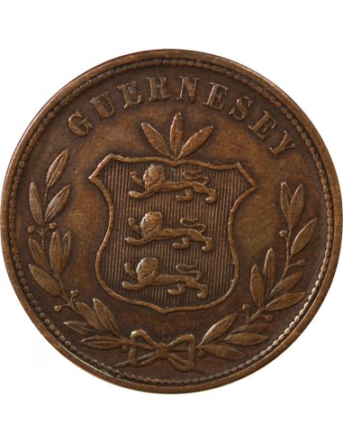 GUERNESEY - 8 DOUBLES - 1864