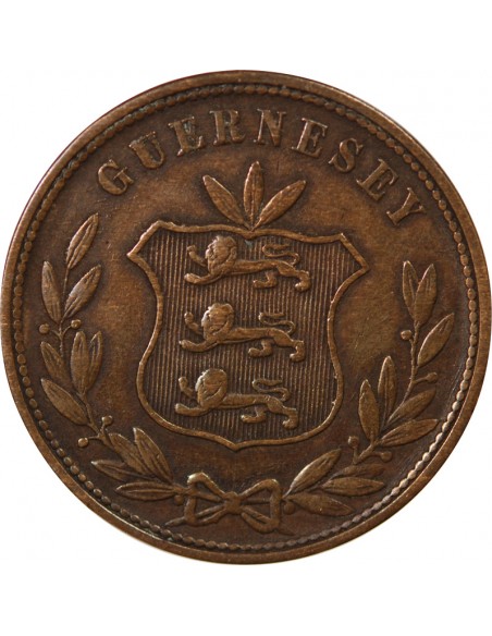 GUERNESEY - 8 DOUBLES - 1864