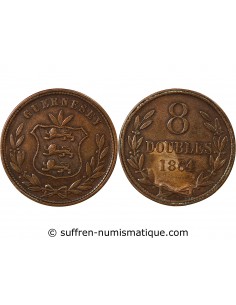 GUERNESEY - 8 DOUBLES - 1864