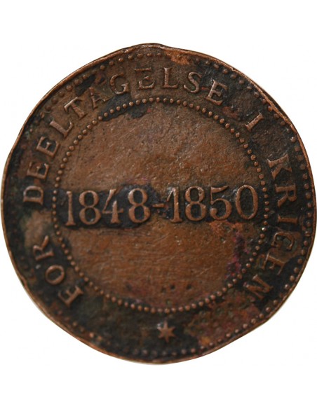 DANEMARK, FREDERIC VII - MEDAILLE D'HONNEUR BRONZE - 1848-1850, SCHLESWIG-HOLSTEIN