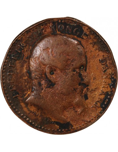 DANEMARK, FREDERIC VII - MEDAILLE D'HONNEUR BRONZE - 1848-1850, SCHLESWIG-HOLSTEIN